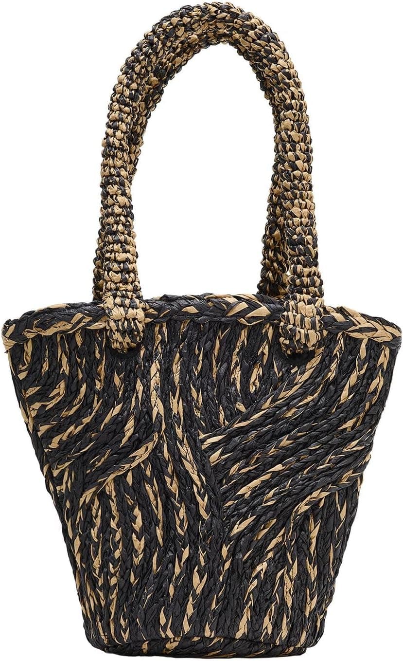 کیف توت زنانه Zara بدنه بافت چندرنگ سایز استاندارد کیف توت زنانه Zara بدنه بافت چندرنگ سایز استاندارد