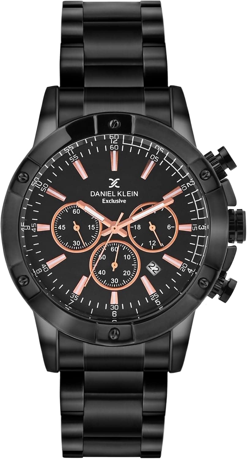 ساعت مچی مردانه Daniel Klein آنالوگ با صفحه مشکی مدل DK.1.14095-2 ساعت مچی مردانه Daniel Klein آنالوگ با صفحه مشکی مدل DK.1.14095-2