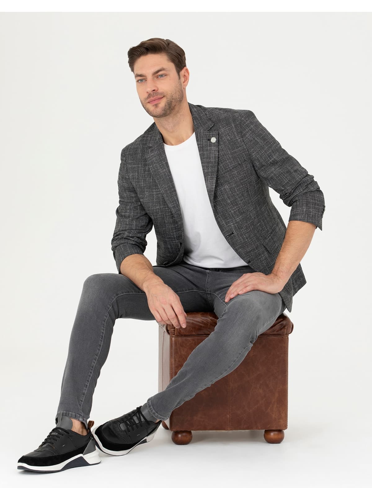 کت مشکی فیت اسلیم Pierre Cardin مدل 50288523-VR046 کت مشکی فیت اسلیم Pierre Cardin مدل 50288523-VR046