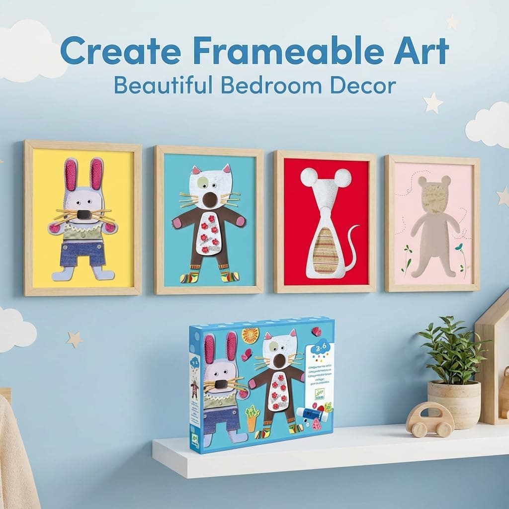 کاردستی کلاژ کاغذی Djeco Collages For Little Ones کاردستی کلاژ کاغذی Djeco Collages For Little Ones