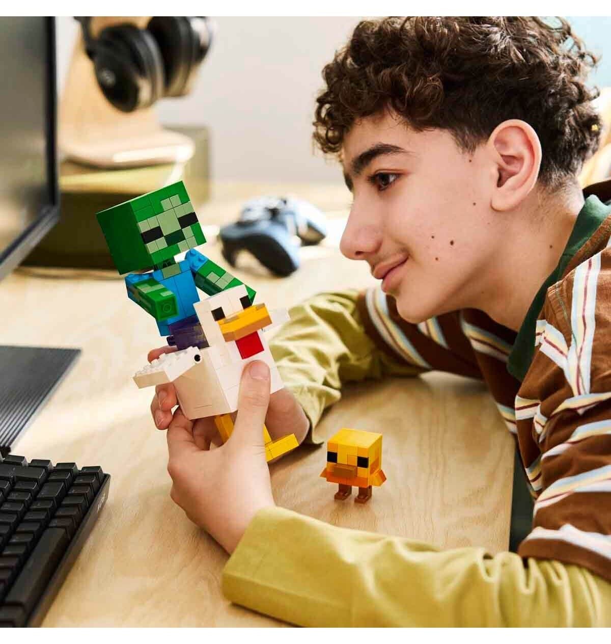 لگو Minecraft مرغ جاکی مدل 21582 با 344 قطعه لگو Minecraft مرغ جاکی مدل 21582 با 344 قطعه