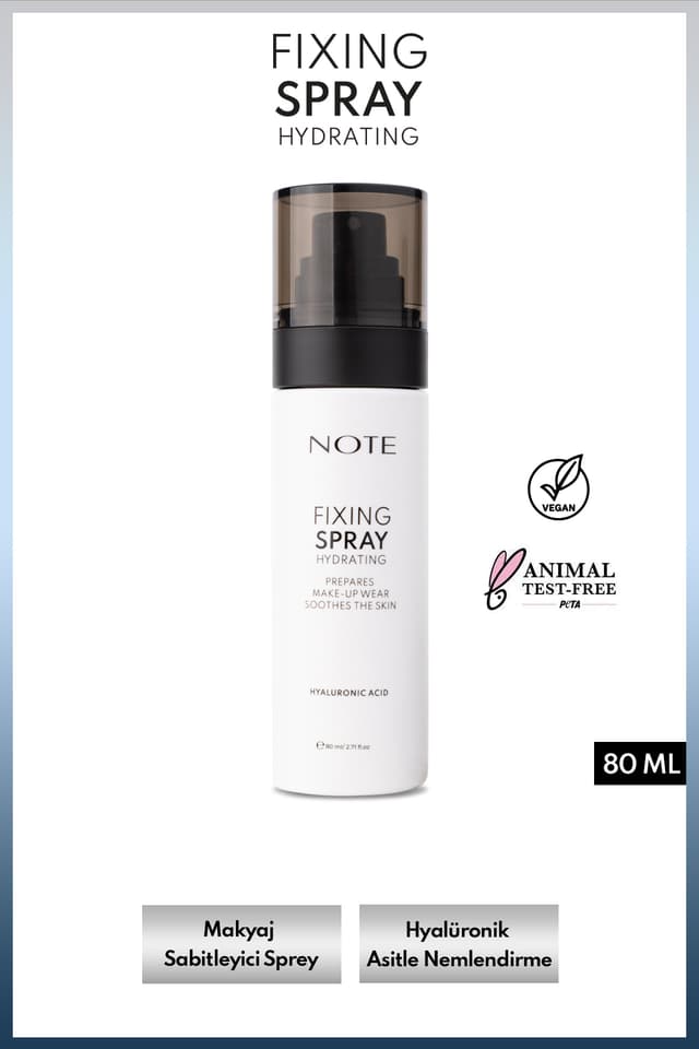 اسپری فیکسکننده آرایش آبرسان Note Cosmetics شفاف اسپری فیکسکننده آرایش آبرسان Note Cosmetics شفاف