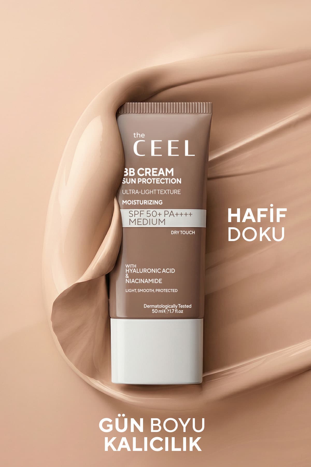 کرم BB The Ceel رنگ متوسط با SPF 50+ PA++++ ضد لک آبرسان 50 ml کرم BB The Ceel رنگ متوسط با SPF 50+ PA++++ ضد لک آبرسان 50 ml