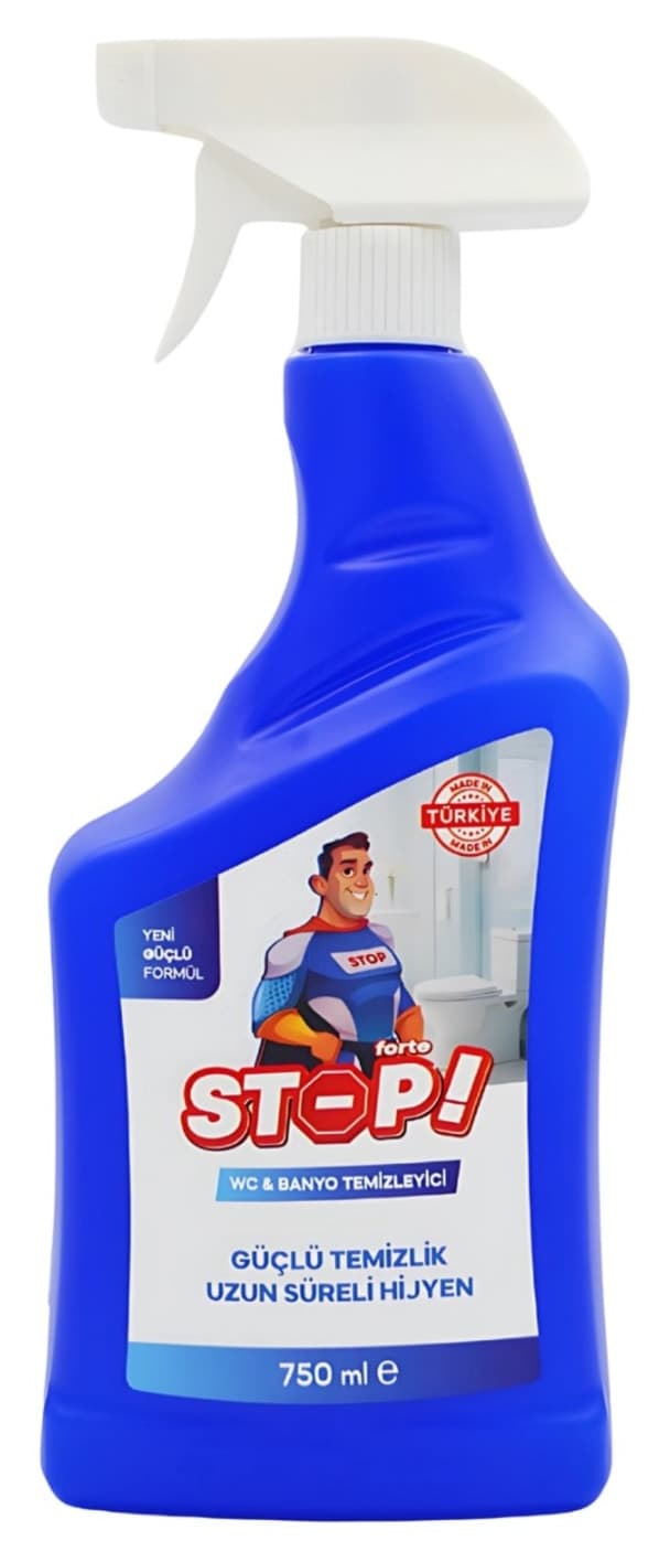 ست پاککننده قوی STOP Forte برای لکه، درز، چربی، کثیفی، توالت و حمام 4 × 750 ml ست پاککننده قوی STOP Forte برای لکه، درز، چربی، کثیفی، توالت و حمام 4 × 750 ml