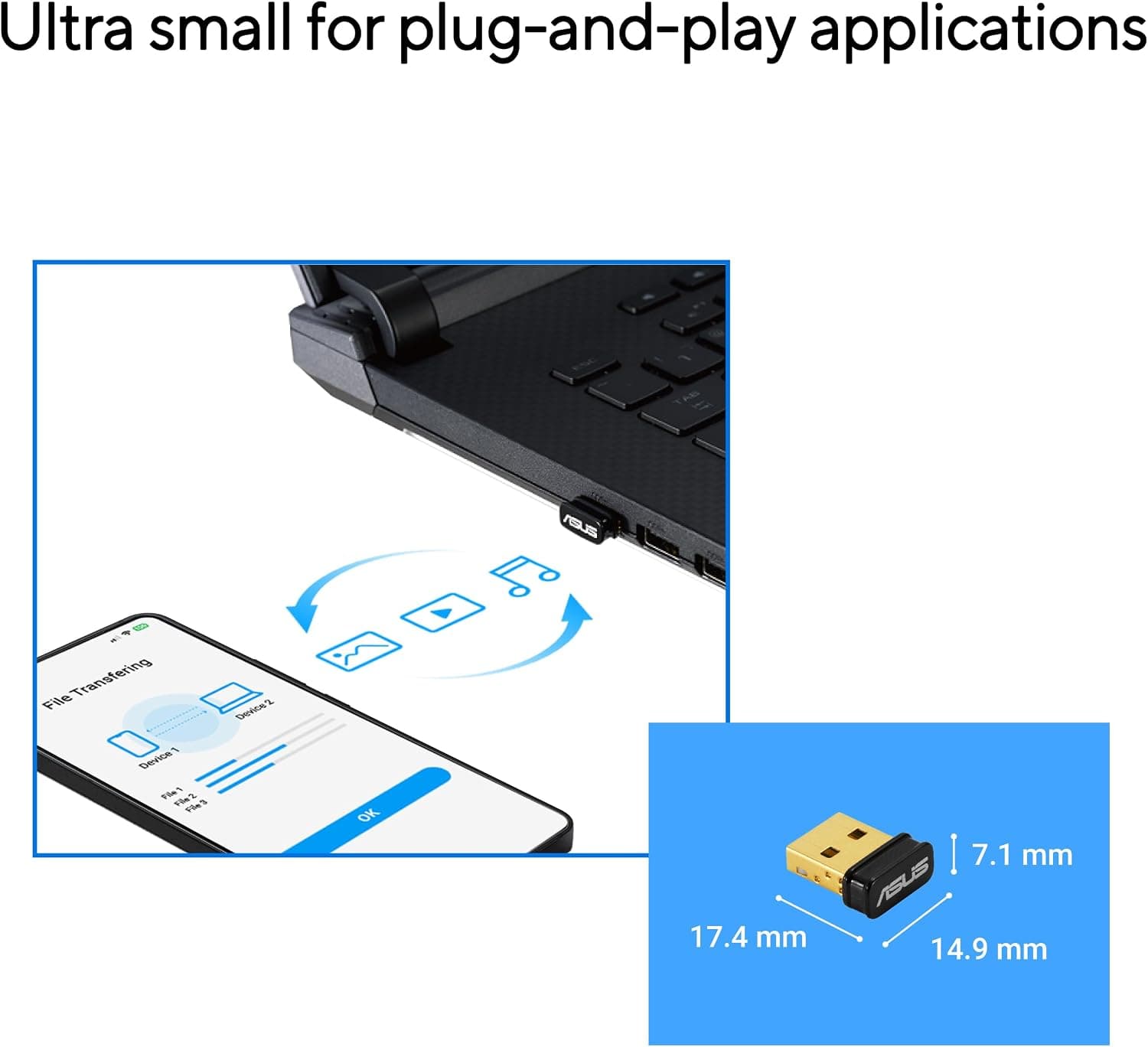 آداپتور USB بلوتوث ASUS نسخه 5.4 مشکی مدل USB-BT540 آداپتور USB بلوتوث ASUS نسخه 5.4 مشکی مدل USB-BT540