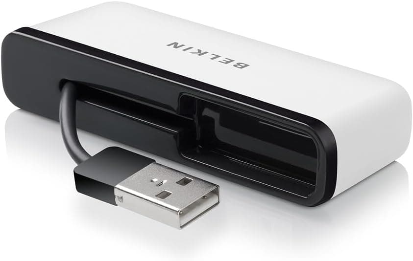 هاب USB پسرانه Belkin 4 ورودی USB-A سفری USB 2.0 مشکی هاب USB پسرانه Belkin 4 ورودی USB-A سفری USB 2.0 مشکی
