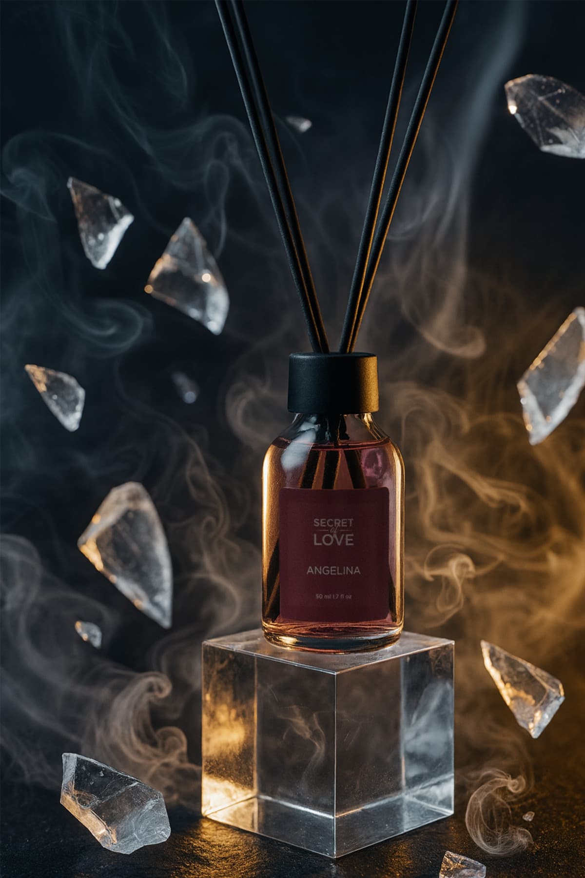 خوشبوکننده اتاق با چوبهای معطر SECRET OF LOVE مدل ANGELINA 50ml خوشبوکننده اتاق با چوبهای معطر SECRET OF LOVE مدل ANGELINA 50ml