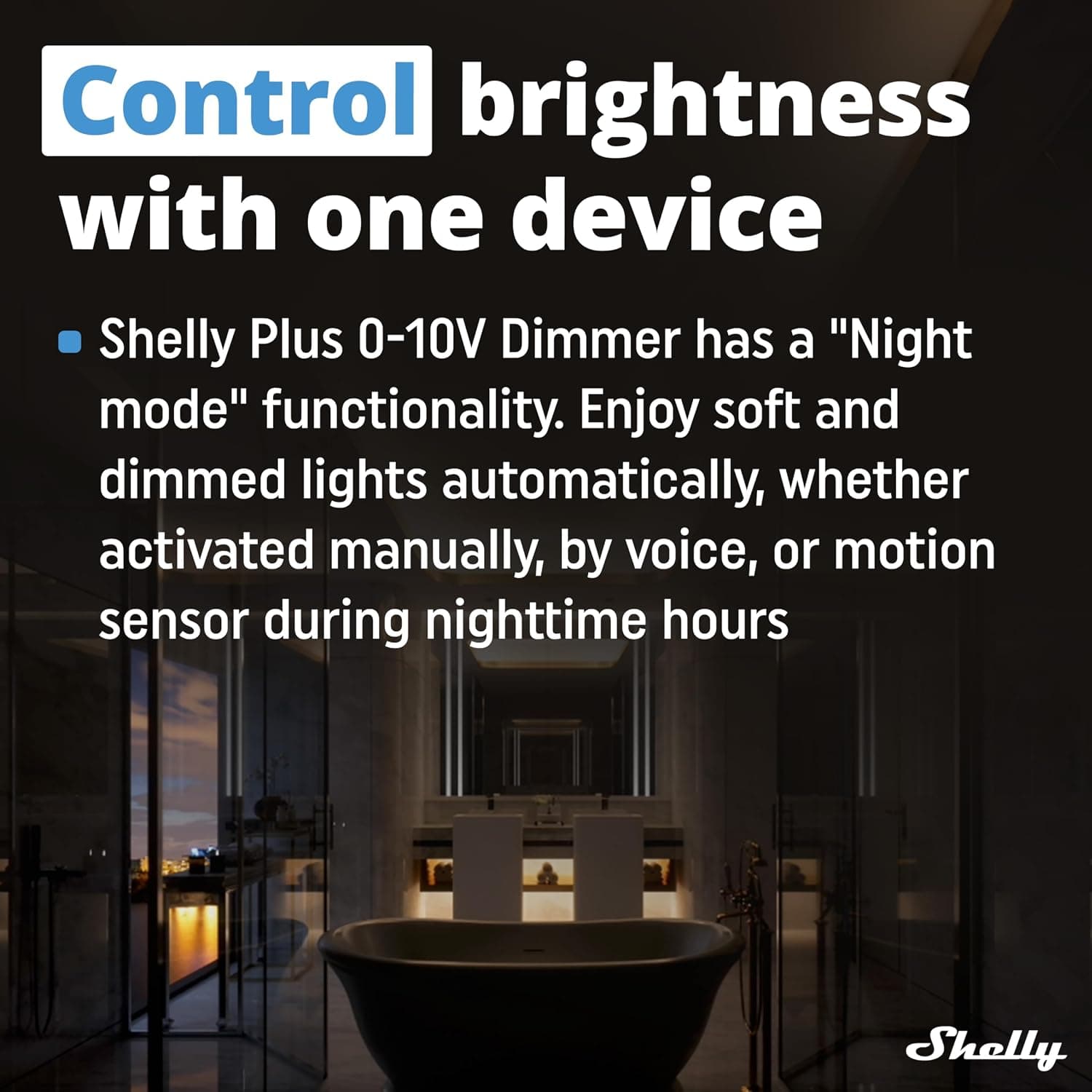 دیمر هوشمند Shelly Plus 0–10 V با کنترل وایفای و بلوتوث دیمر هوشمند Shelly Plus 0–10 V با کنترل وایفای و بلوتوث