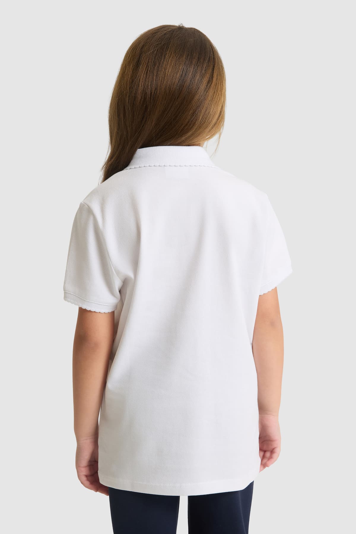 تیشرت دخترانه یقهپولو U.S. Polo Assn. سفید ساده مدل 50328218-VR013 تیشرت دخترانه یقهپولو U.S. Polo Assn. سفید ساده مدل 50328218-VR013