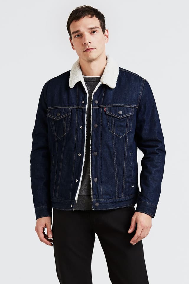 کاپشن مردانه Levi's اورسایز شرپا تراکر مدل 16365-0084 کاپشن مردانه Levi's اورسایز شرپا تراکر مدل 16365-0084