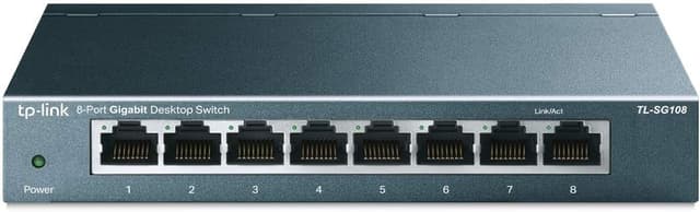 سوئیچ شبکه 8 پورت گیگابیتی TP-Link فلزی بدون فن مدل TL-SG108 سوئیچ شبکه 8 پورت گیگابیتی TP-Link فلزی بدون فن مدل TL-SG108