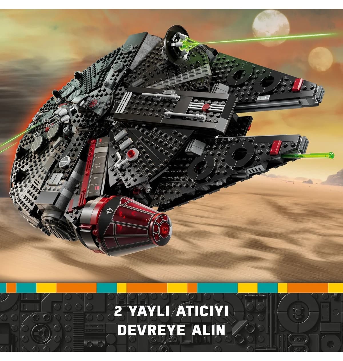 لگو Star Wars با 1579 قطعه مدل Karanlık Falcon 75389 لگو Star Wars با 1579 قطعه مدل Karanlık Falcon 75389