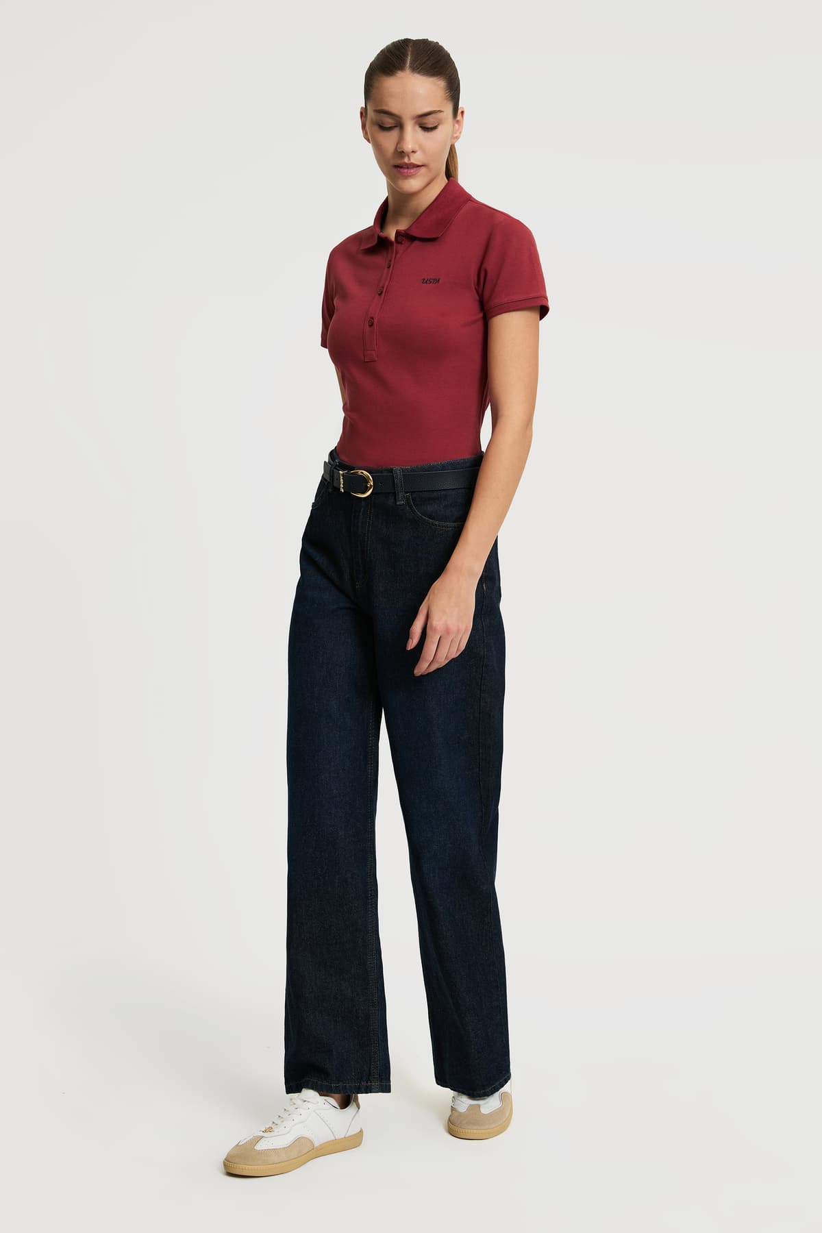 تیشرت زنانه U.S. Polo Assn. بیسیک قرمز گیلاسی مدل 50323461-VR223 تیشرت زنانه U.S. Polo Assn. بیسیک قرمز گیلاسی مدل 50323461-VR223