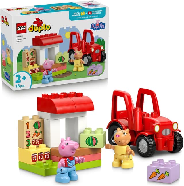 لگو 10468 DUPLO Peppa Pig تراکتور و بازار لگو 10468 DUPLO Peppa Pig تراکتور و بازار