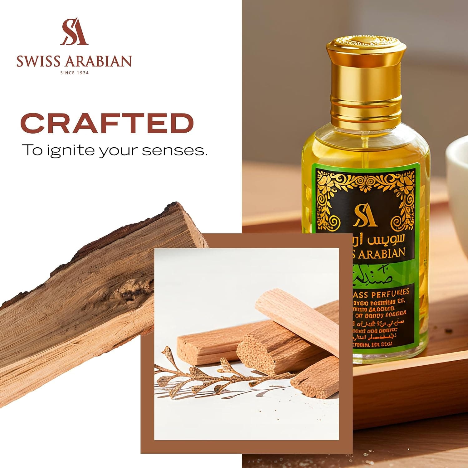 روغن عطر غلیظ زنانه Swiss Arabian مدل Sandalia 50ml چوبی روغن عطر غلیظ زنانه Swiss Arabian مدل Sandalia 50ml چوبی