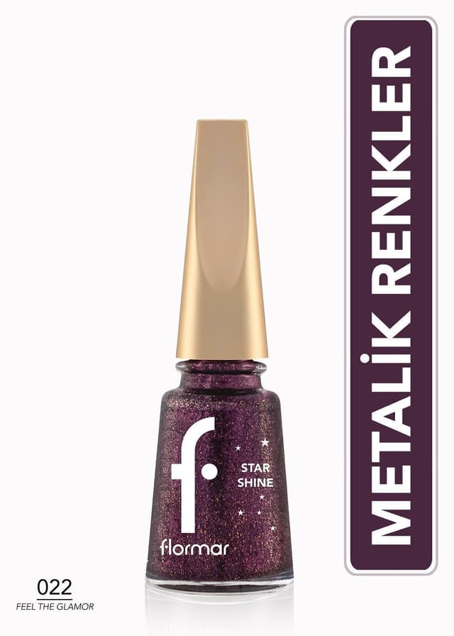 لاک ناخن Flormar متالیک براق Star Shine مدل 022 Feel The Glamor لاک ناخن Flormar متالیک براق Star Shine مدل 022 Feel The Glamor