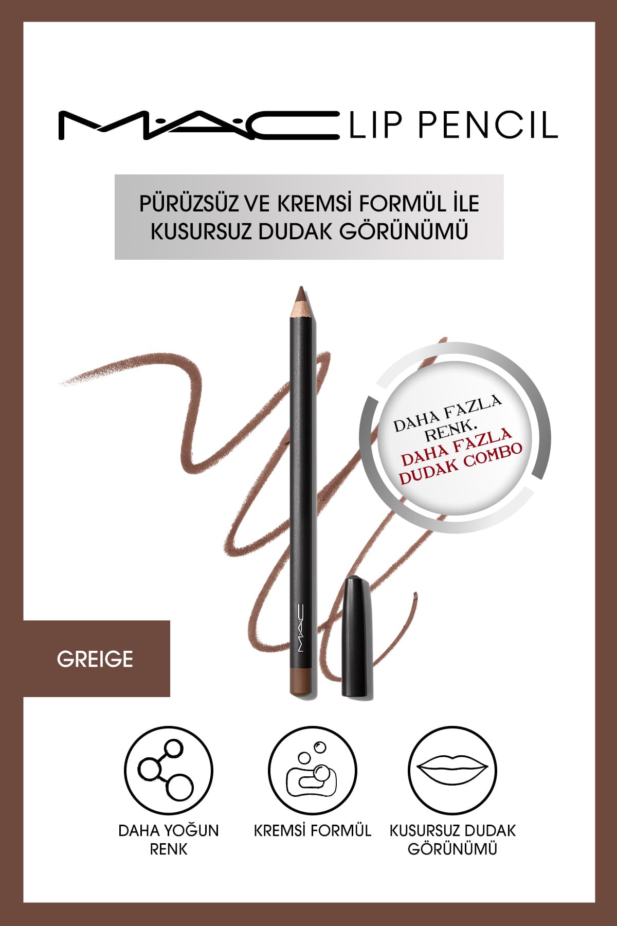 مداد لب Mac کرمی و ماندگار آلویی 1.45g مداد لب Mac کرمی و ماندگار آلویی 1.45g