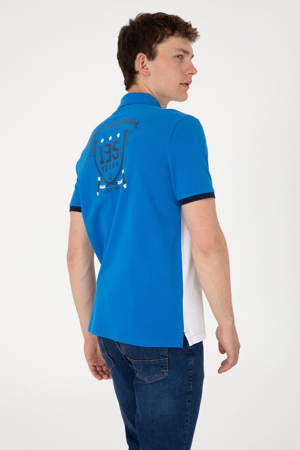 تیشرت مردانه U.S. Polo Assn. فیت معمولی یقه پولو آبی کبالت مدل 50299821-VR077 تیشرت مردانه U.S. Polo Assn. فیت معمولی یقه پولو آبی کبالت مدل 50299821-VR077