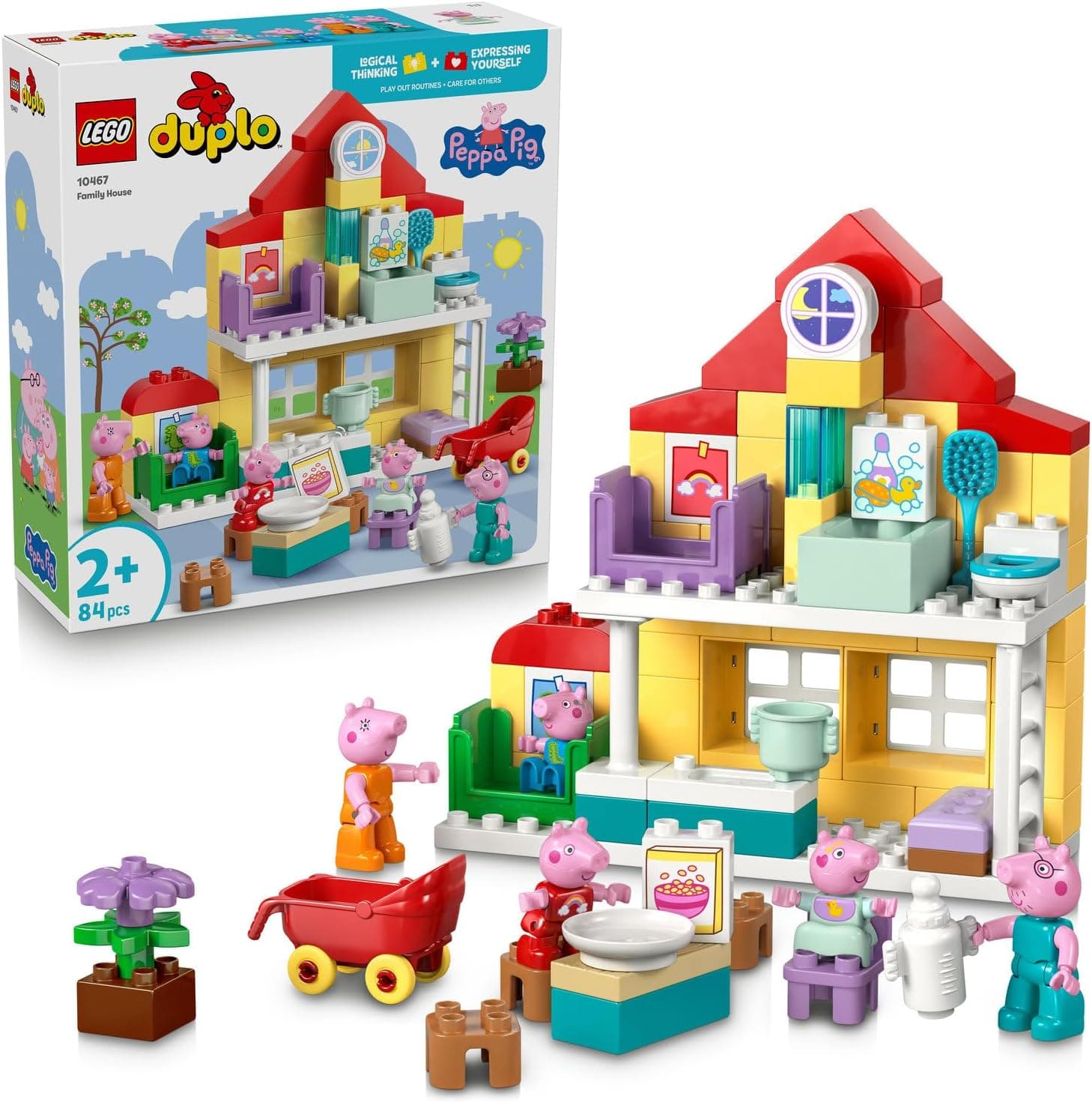لگو DUPLO خانه خانواده Peppa Pig مدل 10467 لگو DUPLO خانه خانواده Peppa Pig مدل 10467