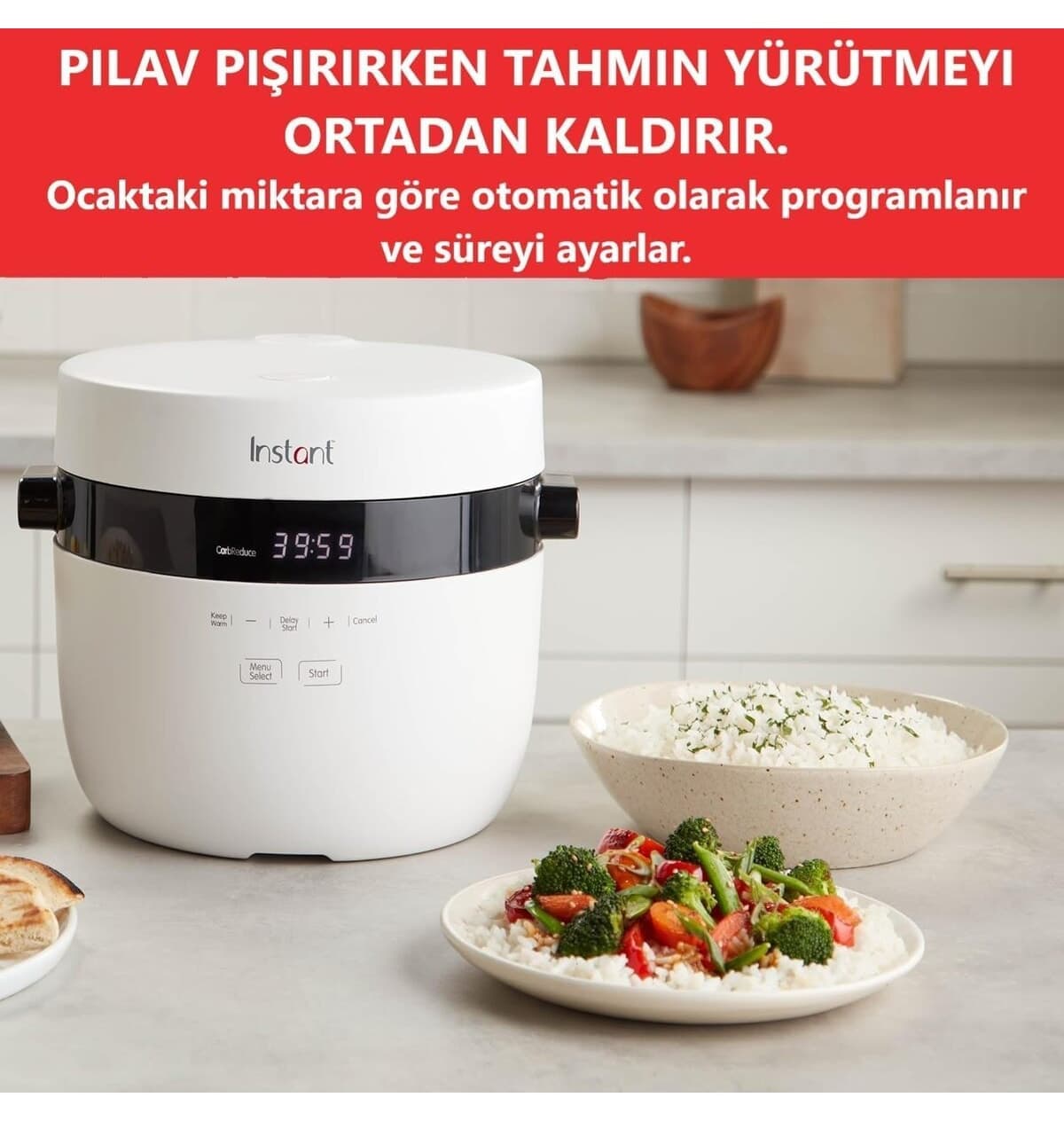 پلوپز Instant Pot با حالت خودکار، بخارپز، سوته و سرخکردن پلوپز Instant Pot با حالت خودکار، بخارپز، سوته و سرخکردن