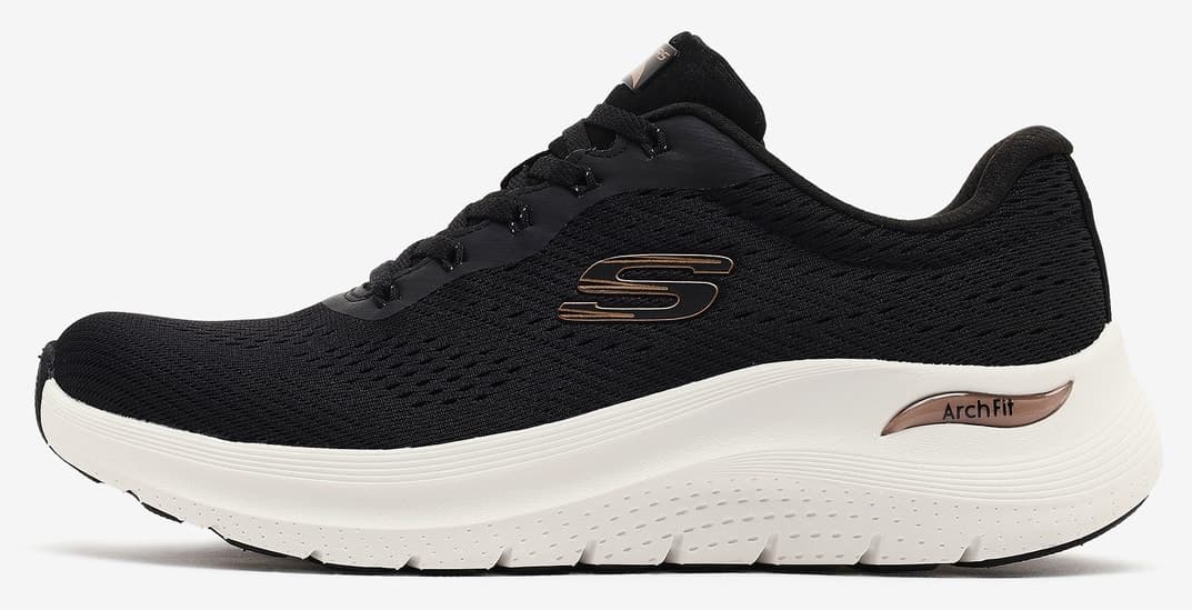 کفش ورزشی زنانه Skechers ARCH FIT 2.0 BIG LEAGUE مشکی/صورتی طلایی مدل 150051TK BKRG کفش ورزشی زنانه Skechers ARCH FIT 2.0 BIG LEAGUE مشکی/صورتی طلایی مدل 150051TK BKRG