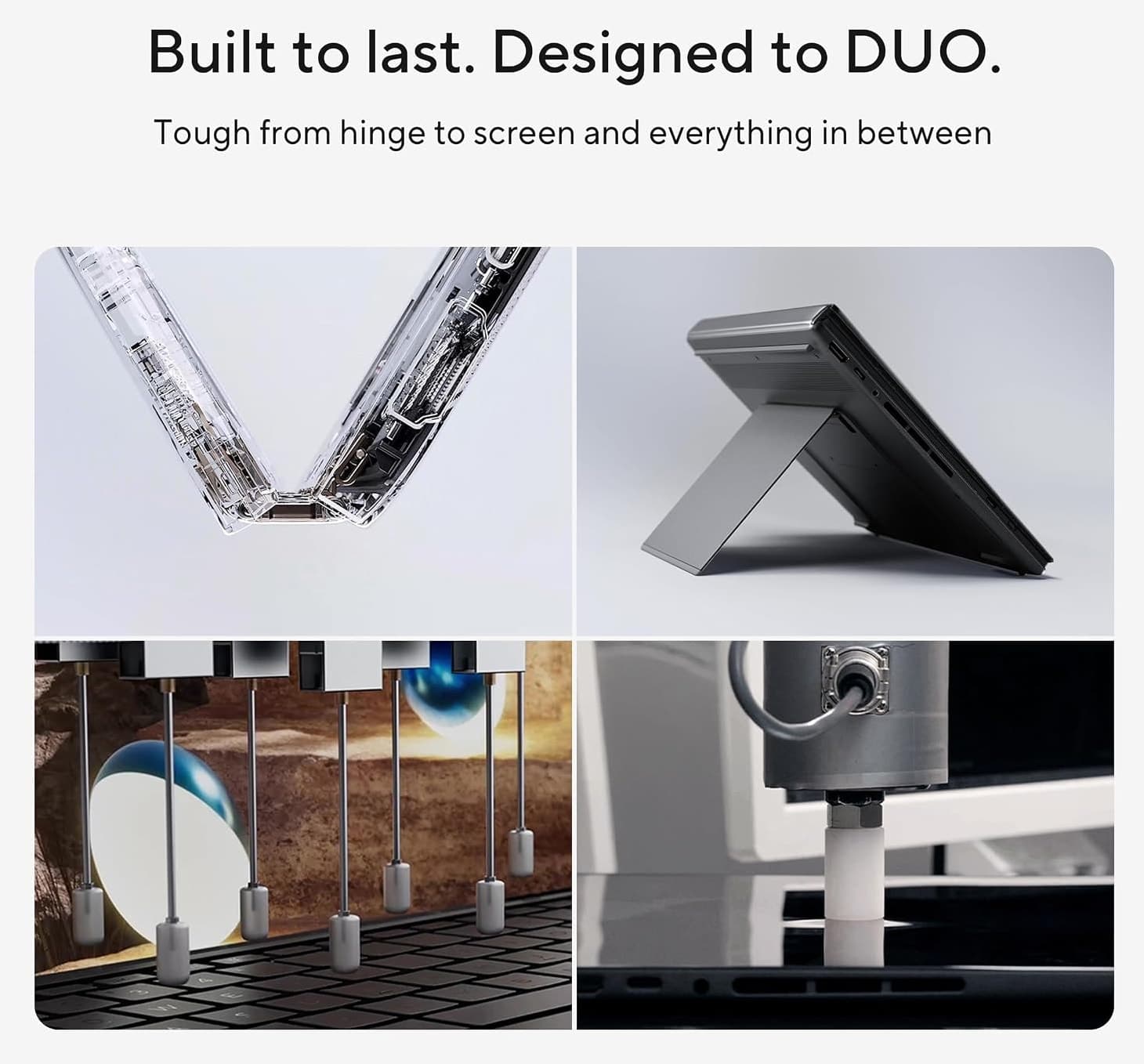لپتاپ ASUS Zenbook Duo نمایشگر دوگانه OLED 14 اینچی خاکستری لپتاپ ASUS Zenbook Duo نمایشگر دوگانه OLED 14 اینچی خاکستری