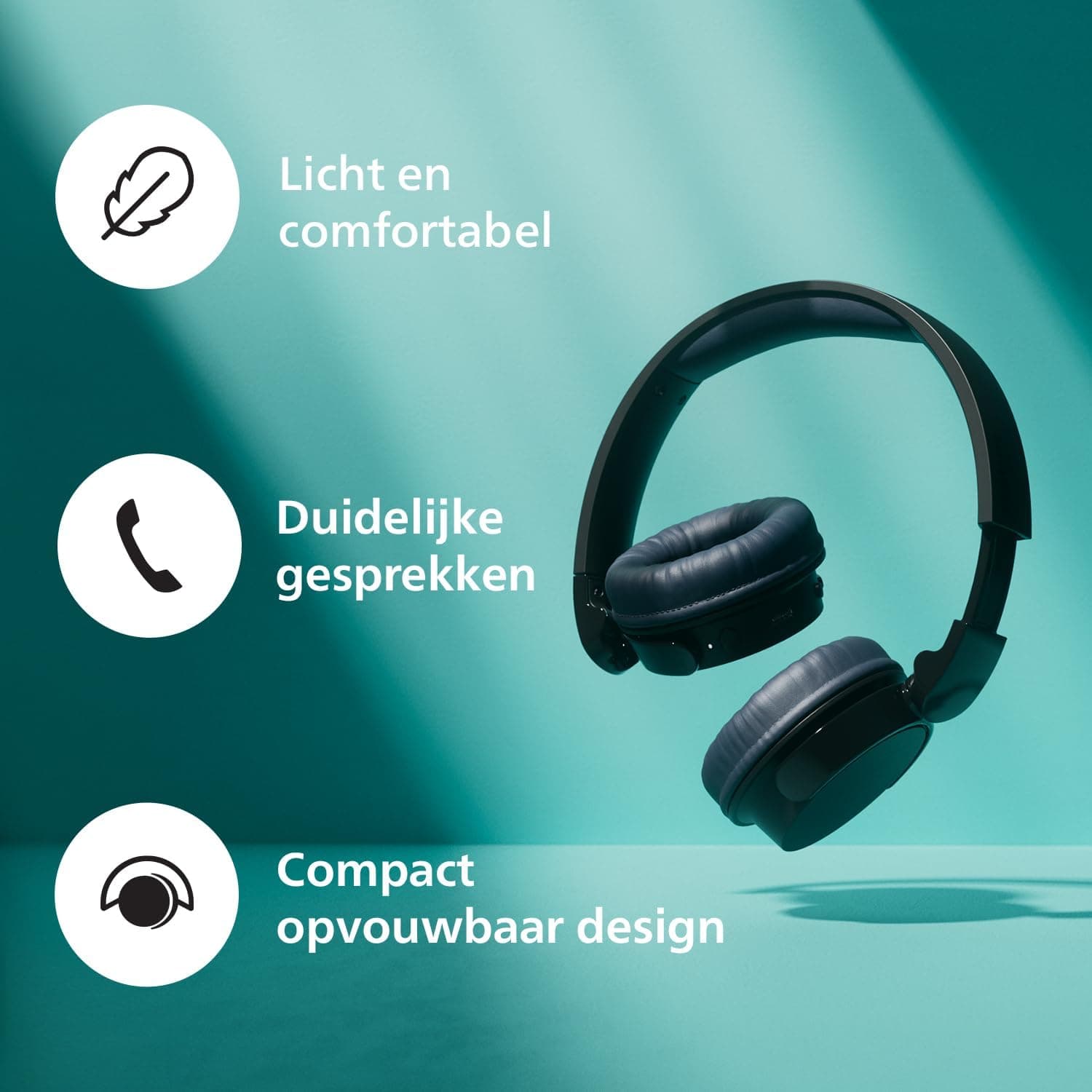 هدفون بلوتوث بیسیم روی گوش سبک Philips مدل TAH3209BK مشکی هدفون بلوتوث بیسیم روی گوش سبک Philips مدل TAH3209BK مشکی