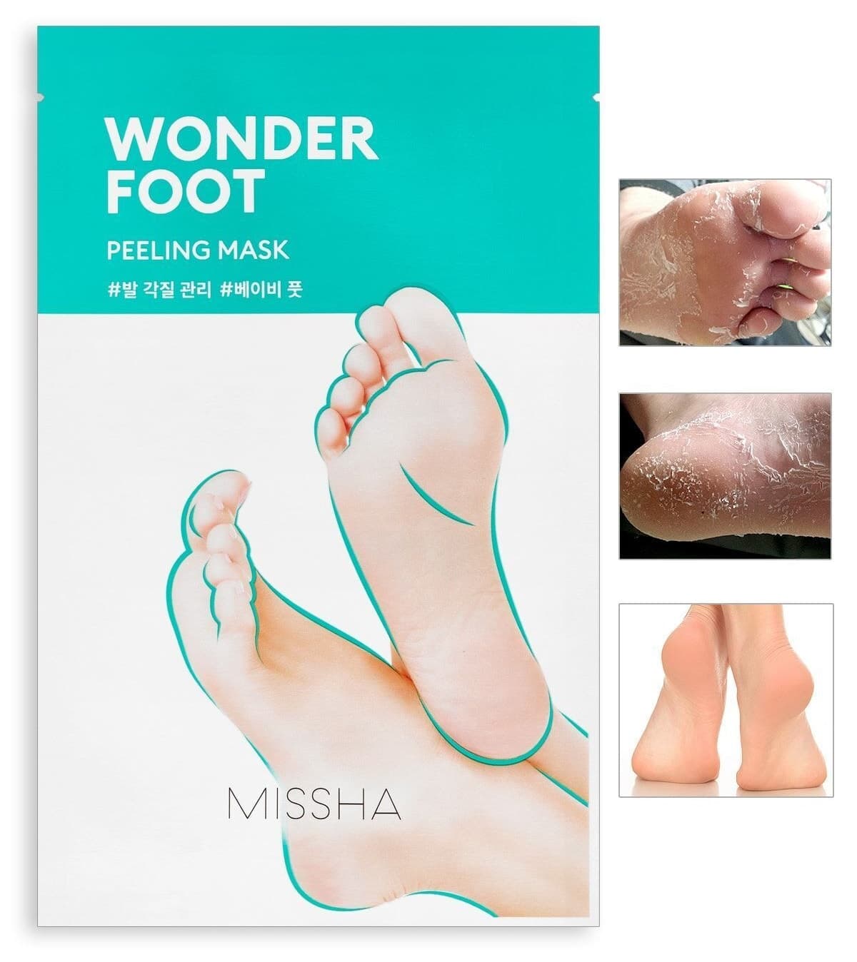 ماسک پیلینگ پا Missha قابل لایهبرداری Wonder Foot 50ml ماسک پیلینگ پا Missha قابل لایهبرداری Wonder Foot 50ml