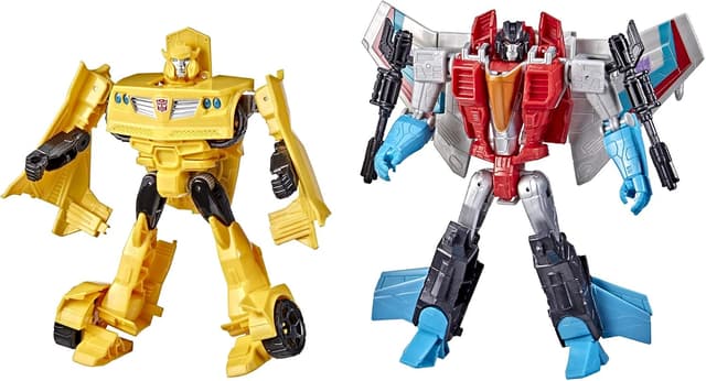فیگورهای اکشن کودکان Transformers شامل Bumblebee و Starscream بسته 2تایی 7-inch فیگورهای اکشن کودکان Transformers شامل Bumblebee و Starscream بسته 2تایی 7-inch