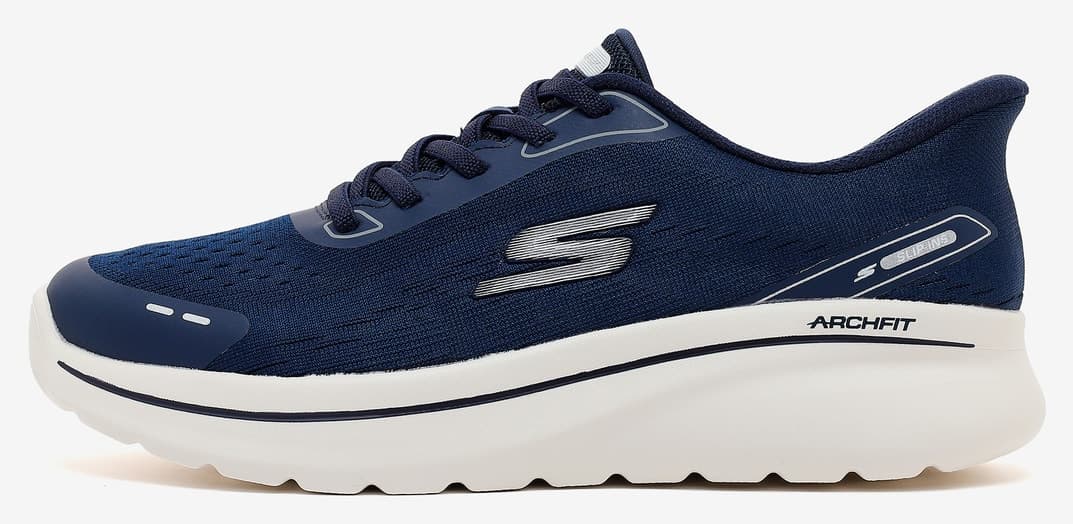 کفش پیادهروی زنانه Skechers GO WALK ARCH FIT N-JOY رنگ سرمهای/سفید مدل 125840TK NVW کفش پیادهروی زنانه Skechers GO WALK ARCH FIT N-JOY رنگ سرمهای/سفید مدل 125840TK NVW