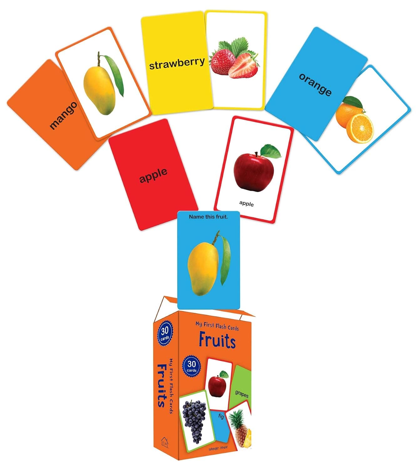 فلشکارت آموزشی میوهها برای کودکان by Wonder House Books مدل My First Flash Cards Fruits فلشکارت آموزشی میوهها برای کودکان by Wonder House Books مدل My First Flash Cards Fruits