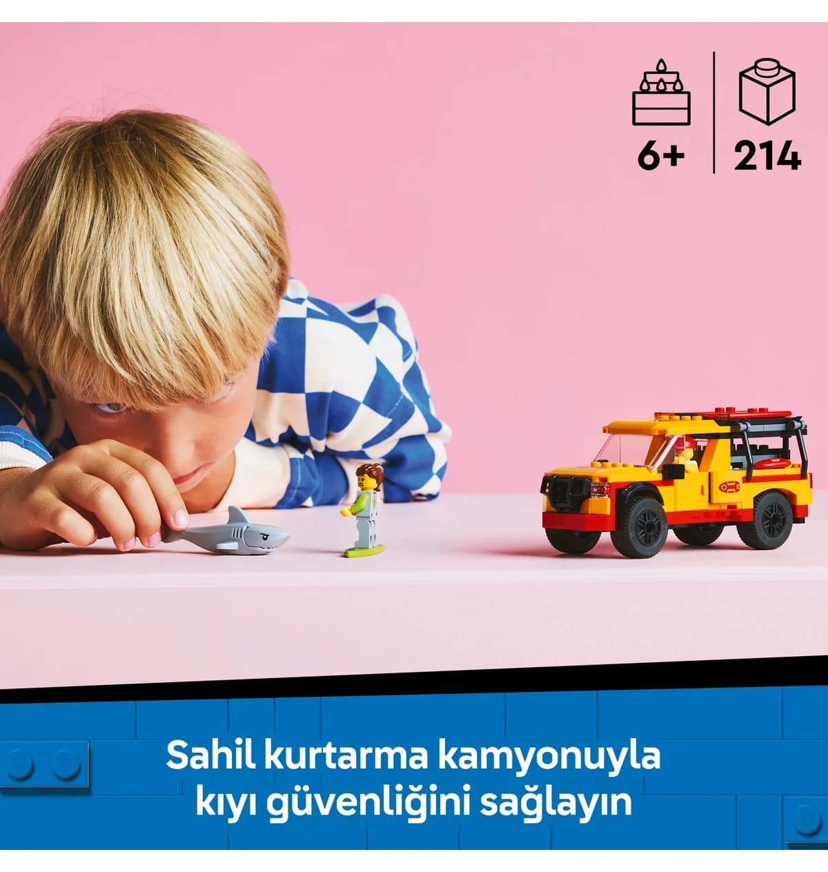 لگو City کامیونت نجات غریق مدل 60453 214P لگو City کامیونت نجات غریق مدل 60453 214P