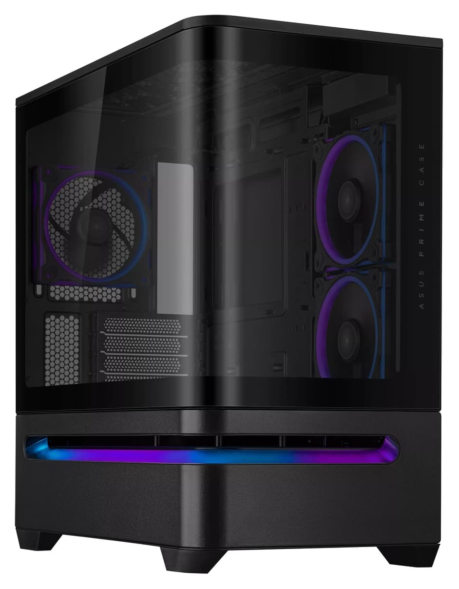 کیس کامپیوتر ASUS Prime شیشه تمپرد میکرو ATX مشکی مدل AP202 TG کیس کامپیوتر ASUS Prime شیشه تمپرد میکرو ATX مشکی مدل AP202 TG
