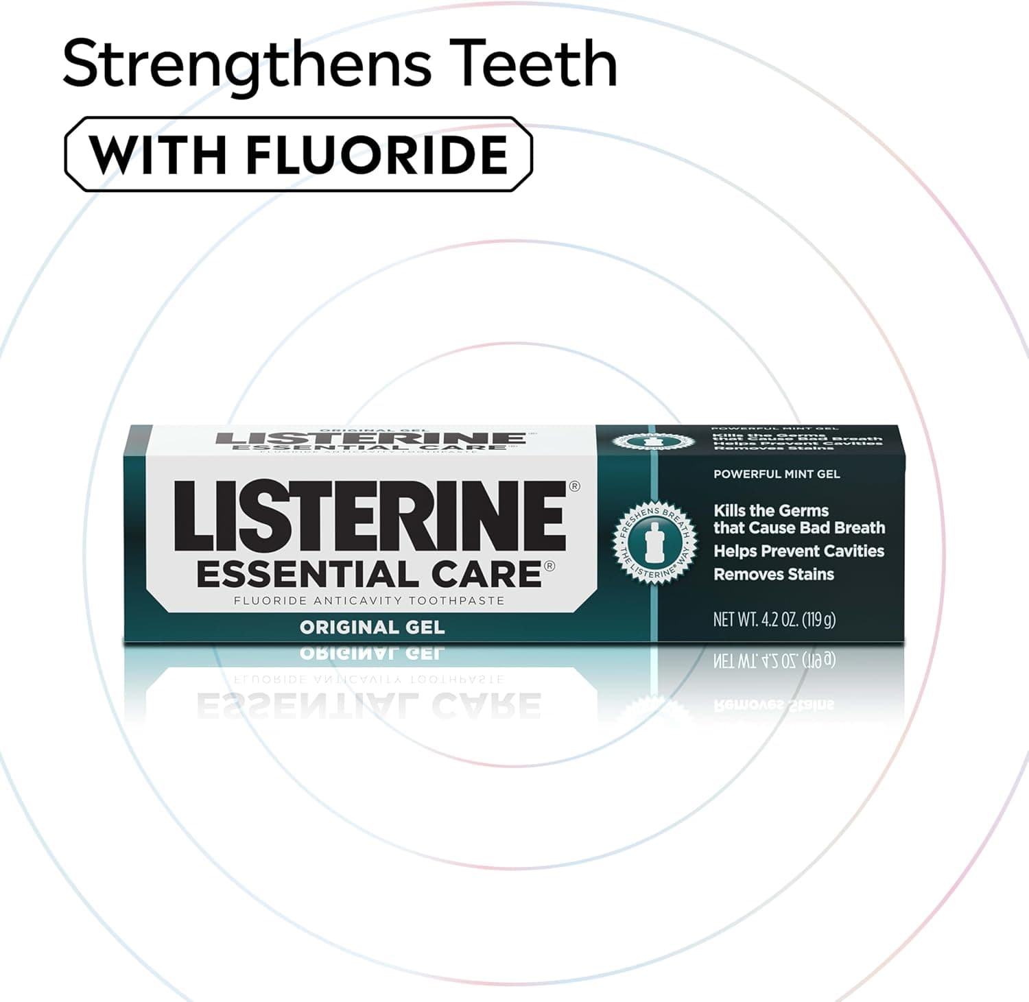 خمیردندان Listerine Essential Care فلوراید طعم نعناعی 4.2 oz 6 Pack خمیردندان Listerine Essential Care فلوراید طعم نعناعی 4.2 oz 6 Pack