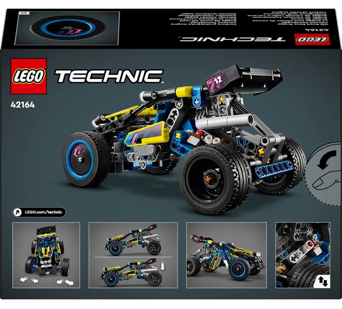 لگو Technic ماشین مسابقه آفرود مدل 42164 مناسب سنین ۸ سال به بالا با ۲۱۹ قطعه لگو Technic ماشین مسابقه آفرود مدل 42164 مناسب سنین ۸ سال به بالا با ۲۱۹ قطعه