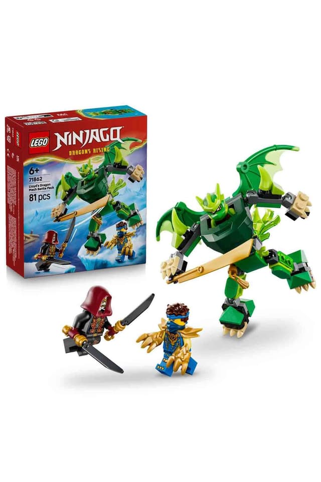 لگو 71862 NINJAGO کودکان ربات اژدهای Lloyd با 3 مینیفیگور لگو 71862 NINJAGO کودکان ربات اژدهای Lloyd با 3 مینیفیگور