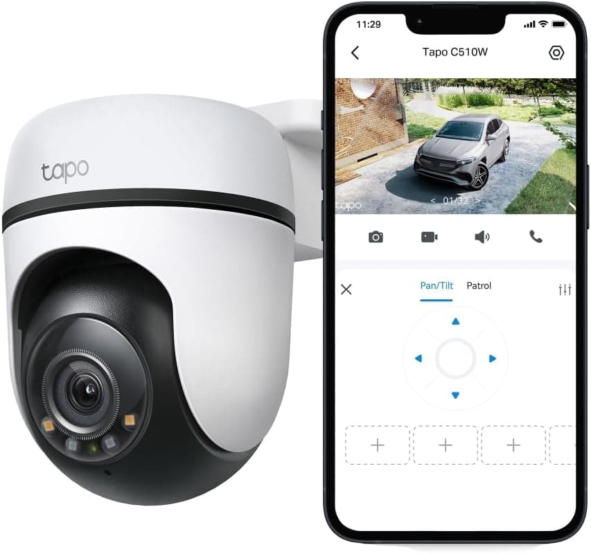 دوربین امنیتی Tapo فضای باز 2K Wi-Fi 360 درجه مدل C510W دوربین امنیتی Tapo فضای باز 2K Wi-Fi 360 درجه مدل C510W