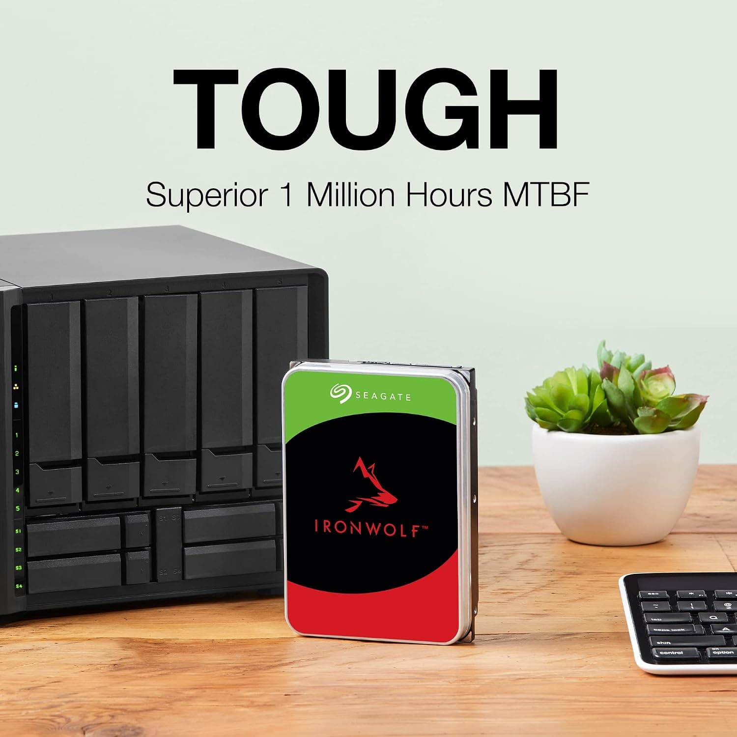 هارد دیسک داخلی NAS برای RAID، Seagate IronWolf، 4TB، CMR، 3.5 اینچ، SATA، 6GB/s، 5,400 RPM، کش 256MB، مدل ST4000VN006 هارد دیسک داخلی NAS برای RAID، Seagate IronWolf، 4TB، CMR، 3.5 اینچ، SATA، 6GB/s، 5,400 RPM، کش 256MB، مدل ST4000VN006