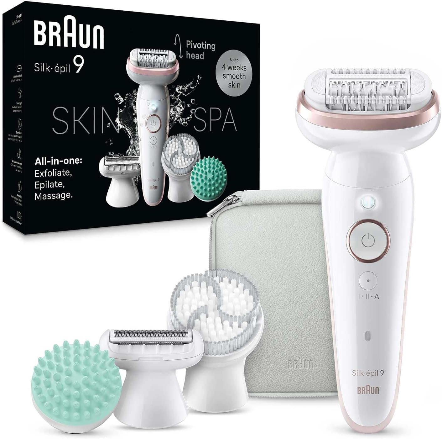 ست زیبایی Braun Silk-Epil 9 Flex مدل SES 9010 3D سفید ست زیبایی Braun Silk-Epil 9 Flex مدل SES 9010 3D سفید