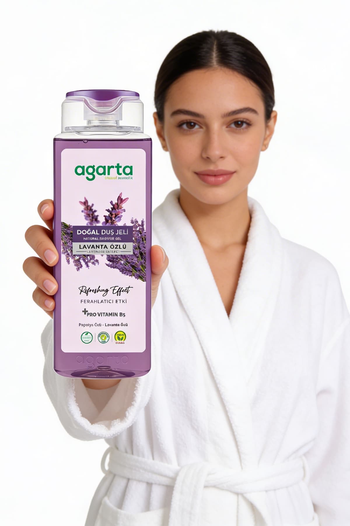 ژل دوش اسطوخودوس AHA طبیعی Agarta مدل 400 ml ژل دوش اسطوخودوس AHA طبیعی Agarta مدل 400 ml