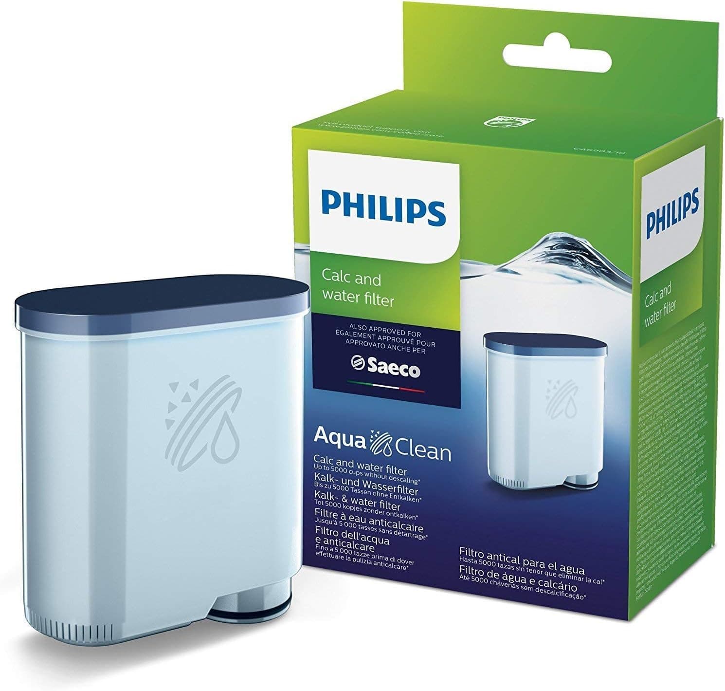 فیلتر رسوبگیر و تصفیه آب PHILIPS سری Saeco AquaClean 2 عدد فیلتر رسوبگیر و تصفیه آب PHILIPS سری Saeco AquaClean 2 عدد