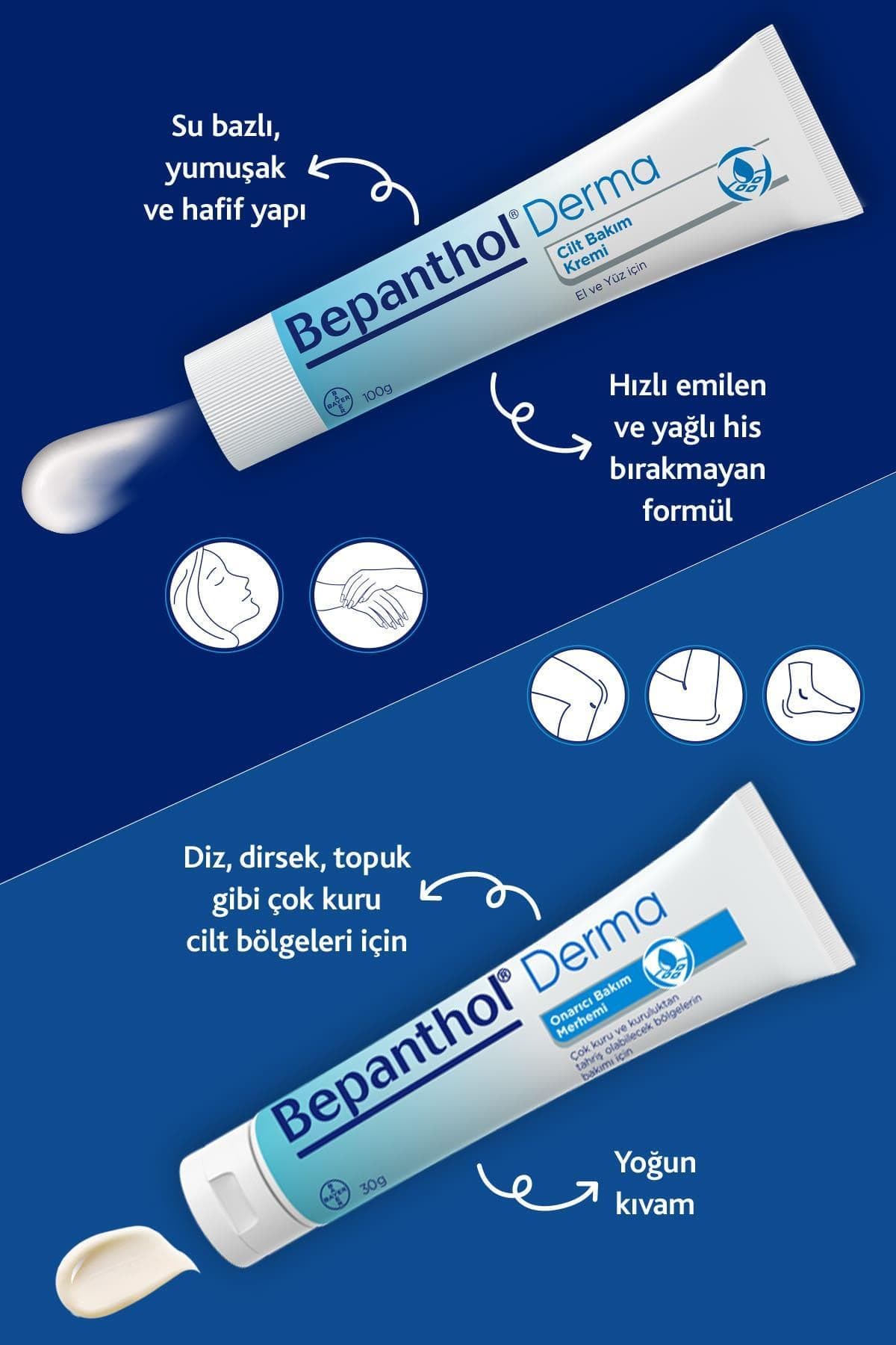 کرم مراقبت از پوست Bepanthol Derma لوسیون مرطوبکننده پایه 100 g، 3 عدد 10 ml کرم مراقبت از پوست Bepanthol Derma لوسیون مرطوبکننده پایه 100 g، 3 عدد 10 ml