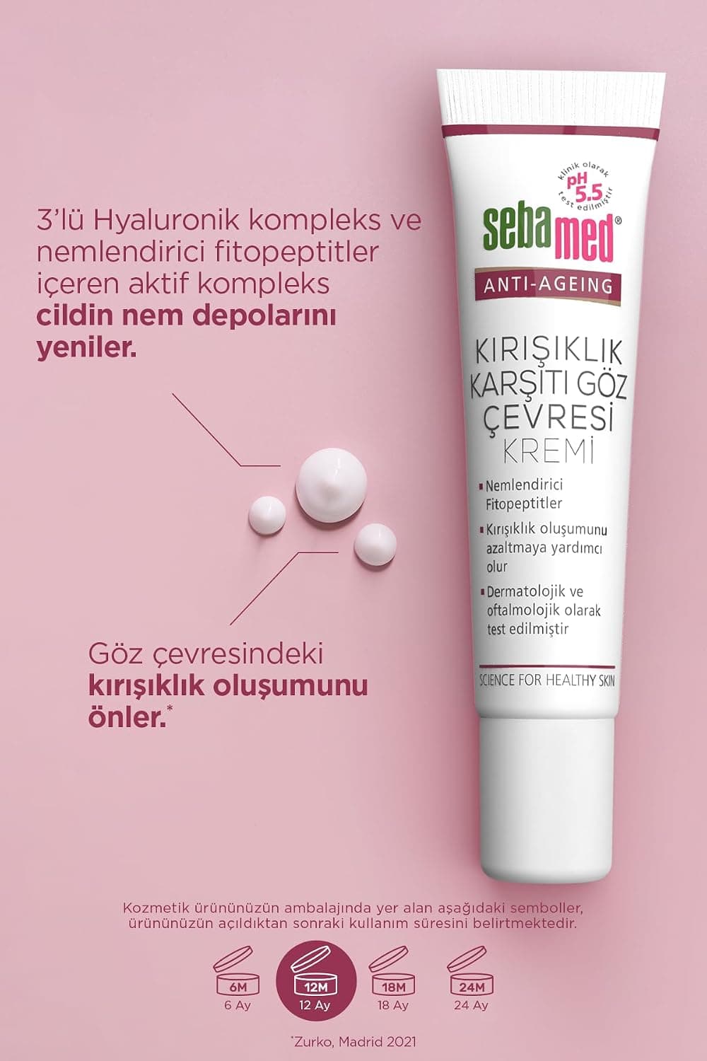 کرم دور چشم ضدچروک و ضدپیری Sebamed Wrinkle Filler 15ml کرم دور چشم ضدچروک و ضدپیری Sebamed Wrinkle Filler 15ml