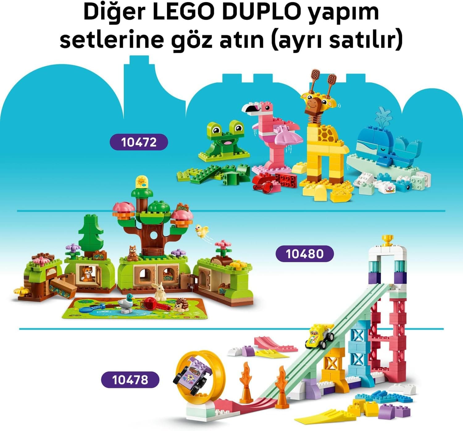 لگو DUPLO Classic جعبه ساختنی رنگی خلاقانه مدل 10479 لگو DUPLO Classic جعبه ساختنی رنگی خلاقانه مدل 10479