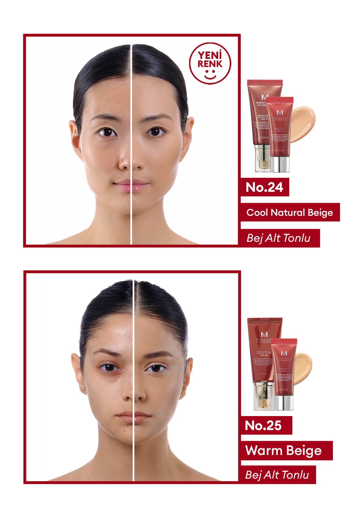 کرم BB چندمنظوره Missha با پوشانندگی بالا M Perfect Cover SPF42/PA+++ No.21 (50ml) کرم BB چندمنظوره Missha با پوشانندگی بالا M Perfect Cover SPF42/PA+++ No.21 (50ml)