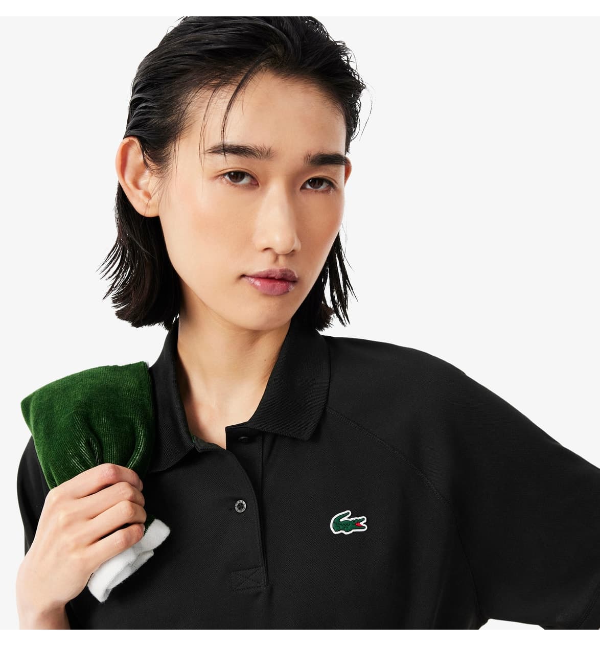 پولوشرت زنانه Lacoste SPORT فیت ریلکس Ultra Dry مشکی پولوشرت زنانه Lacoste SPORT فیت ریلکس Ultra Dry مشکی