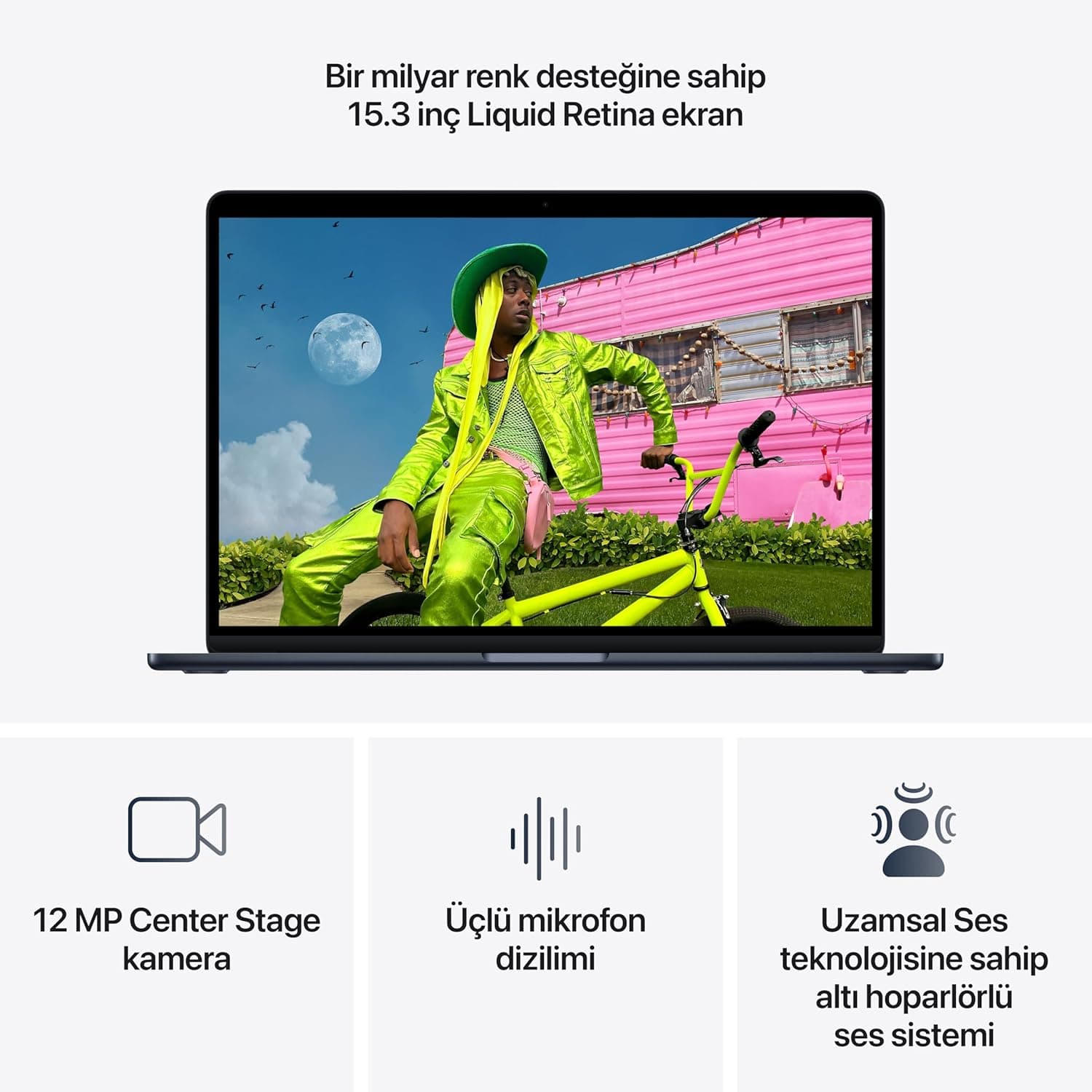 لپتاپ Apple MacBook Air 15 اینچی M5 با ذخیرهسازی 1TB نیمهشب لپتاپ Apple MacBook Air 15 اینچی M5 با ذخیرهسازی 1TB نیمهشب