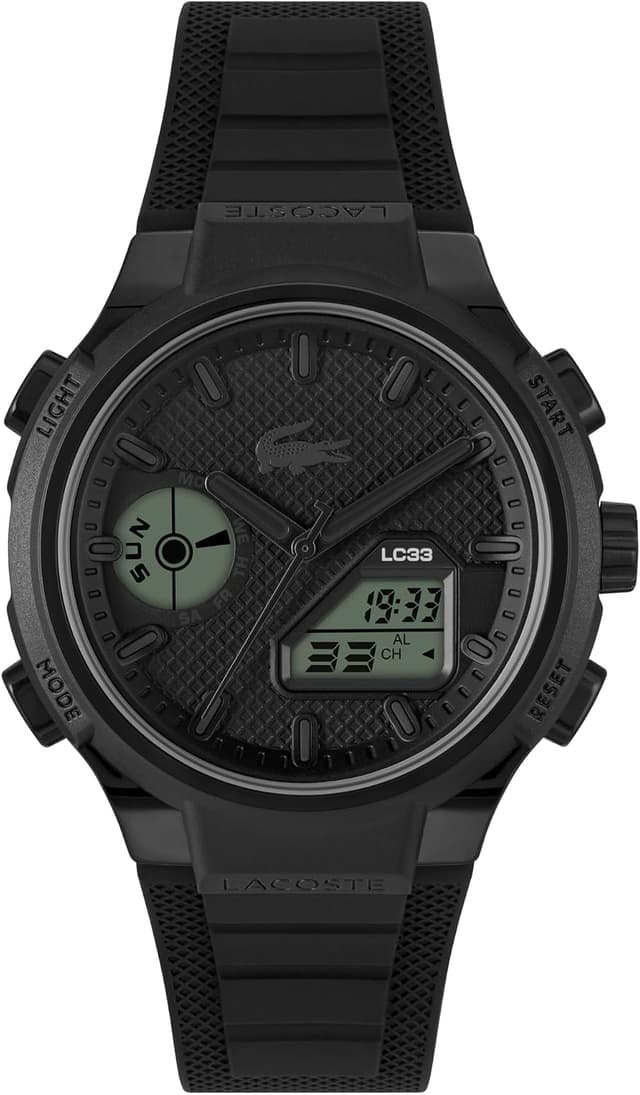 ساعت مچی مردانه Lacoste مدل LC33 آنالوگ دیجیتال چندکاره کوارتز بند سیلیکونی ساعت مچی مردانه Lacoste مدل LC33 آنالوگ دیجیتال چندکاره کوارتز بند سیلیکونی
