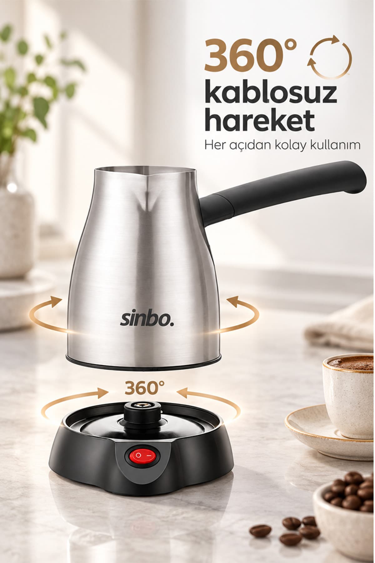 قهوهجوش برقی Sinbo استیل ضدزنگ 400 میلیلیتری ۵ فنجانی ۳۶۰ درجه چرخشی مدل SCM-2967 قهوهجوش برقی Sinbo استیل ضدزنگ 400 میلیلیتری ۵ فنجانی ۳۶۰ درجه چرخشی مدل SCM-2967
