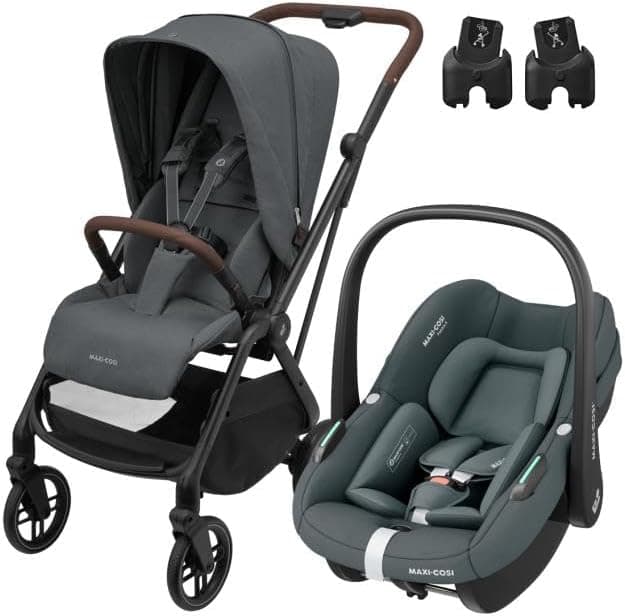 کالسکه کودک Maxi-Cosi تاشونده تکدستی فوق فشرده دوطرفه مدل Leona2-Pebble S گرافیت کالسکه کودک Maxi-Cosi تاشونده تکدستی فوق فشرده دوطرفه مدل Leona2-Pebble S گرافیت